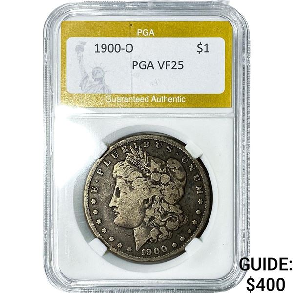 1900-O Morgan Silver Dollar PGA VF25