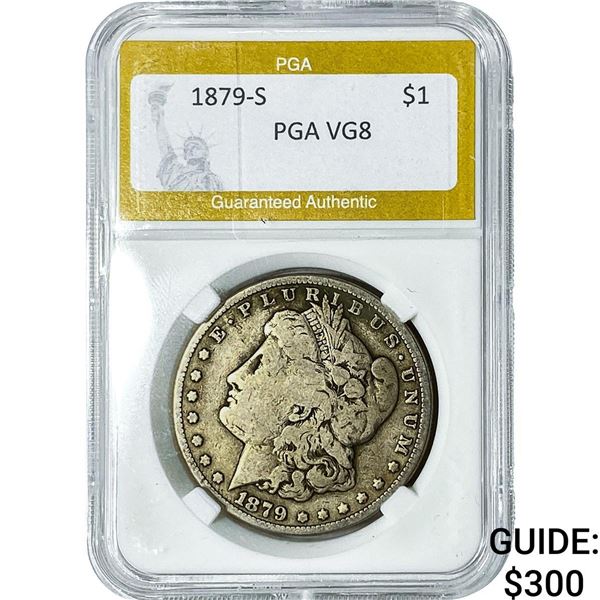 1879-S Morgan Silver Dollar PGA VG8