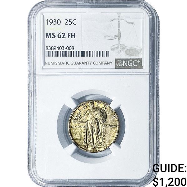 1930 Standing Liberty Quarter NGC MS62 FH