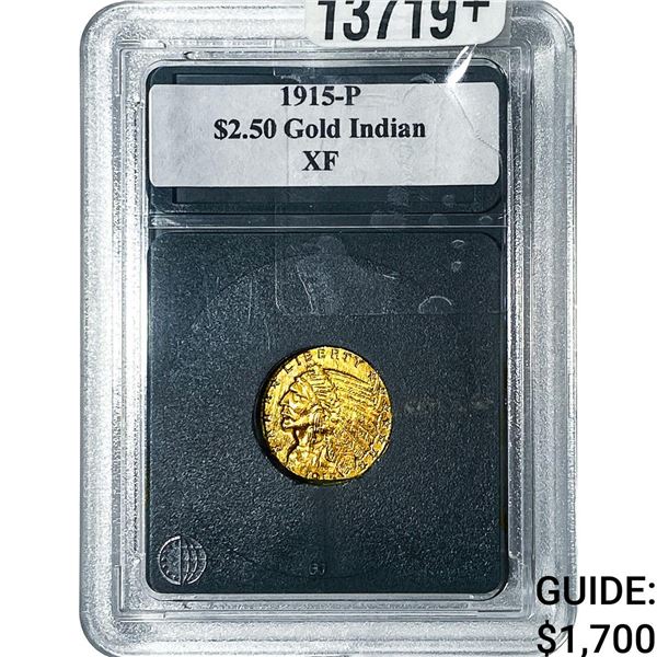 1915 $2.50 Gold Quarter Eagle XF