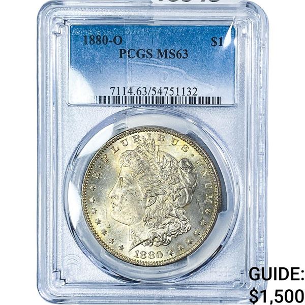 1880-O Morgan Silver Dollar PCGS MS63