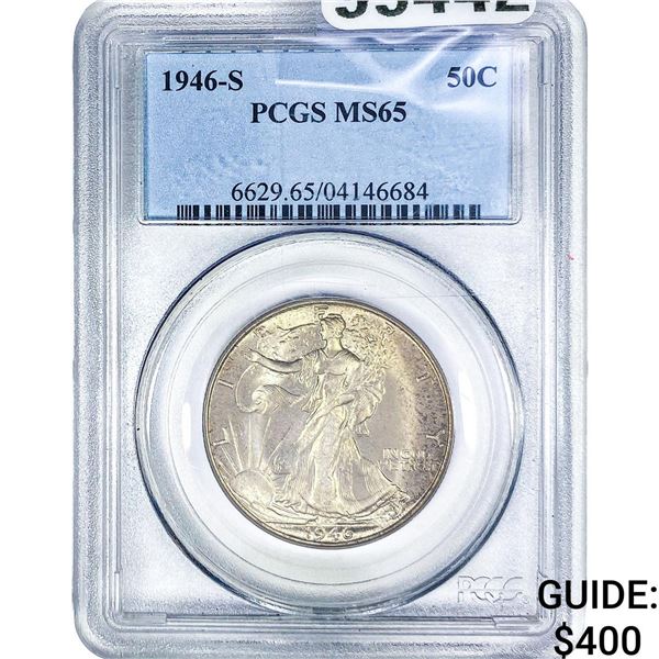 1946-S Walking Liberty Half Dollar PCGS MS65