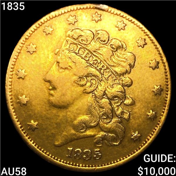1835 $5 Gold Half Eagle