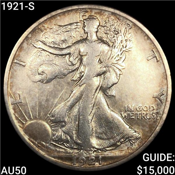 1921-S Walking Liberty Half Dollar