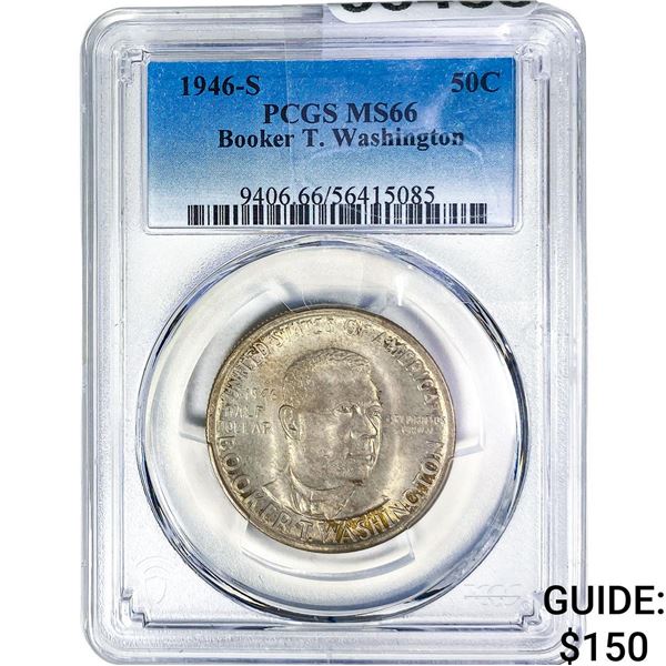 1946-S Booker T Half Dollar PCGS MS66