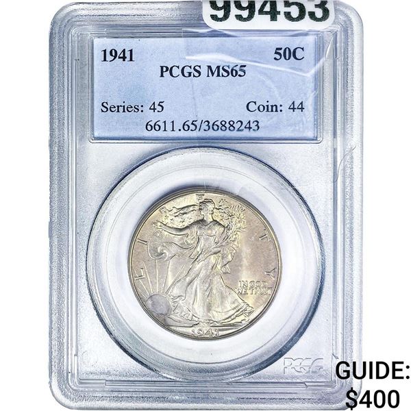 1941 Walking Liberty Half Dollar PCGS MS65