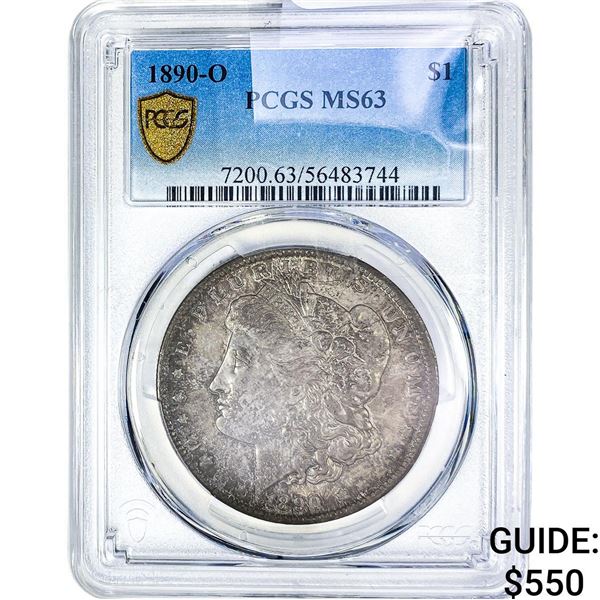 1890-O Morgan Silver Dollar PCGS MS63
