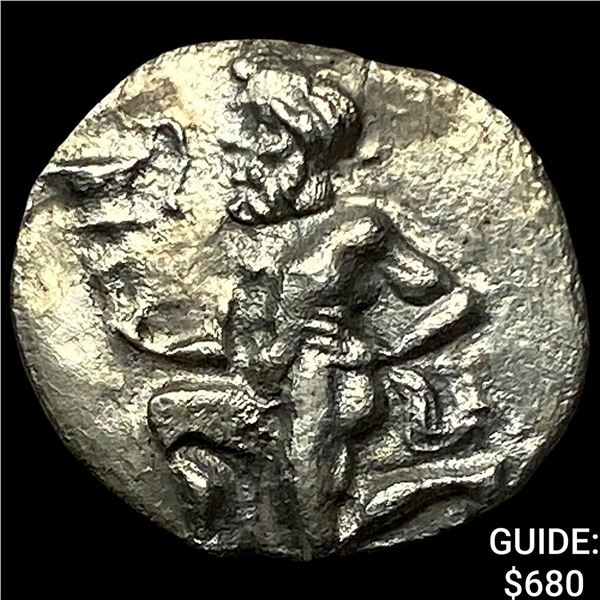 Greek Thasos 405-355 BC Silver Trihemibol