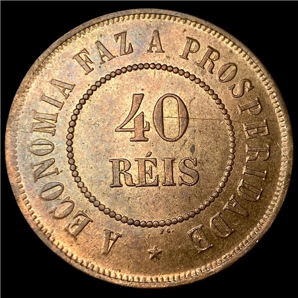 1901 Brazil Bronze 40 Reis KM 491