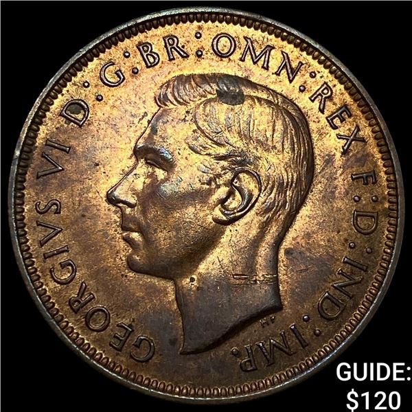1948 Great Britain Bronze 1 Penny