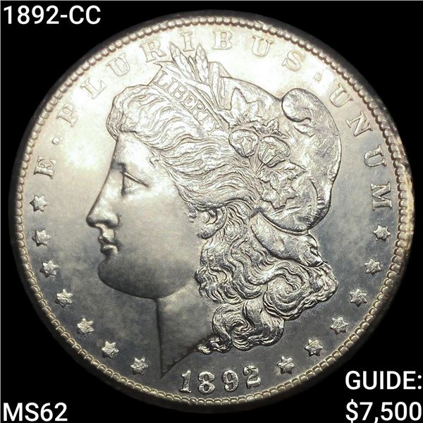 1892-CC Morgan Silver Dollar