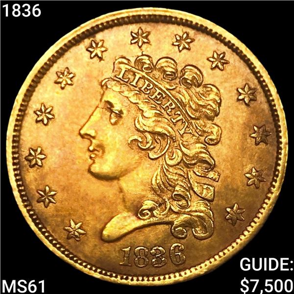 1836 $2.50 Gold Quarter Eagle