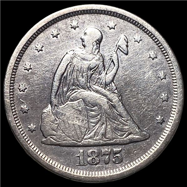 1875-S Silver Twenty Cents CLOSELY  UNCIRCULATED