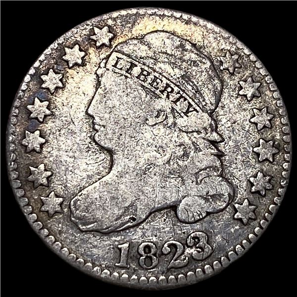 1823 Capped Bust Dime NEARLY UNCIRCULATED