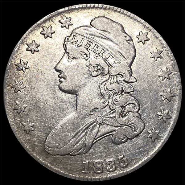 1835 Capped Bust Half Dollar CLOSELY  UNCIRCULATED
