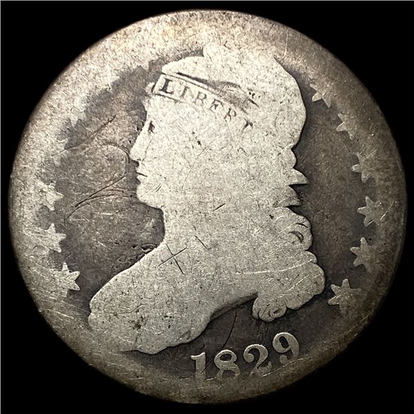 1829 Capped Bust Half Dollar NICELY  CIRCULATED