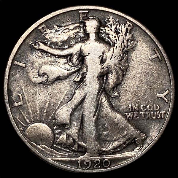 1920-S Silver Walking Liberty Half Dollar  NEARLY UNCIRCULATED