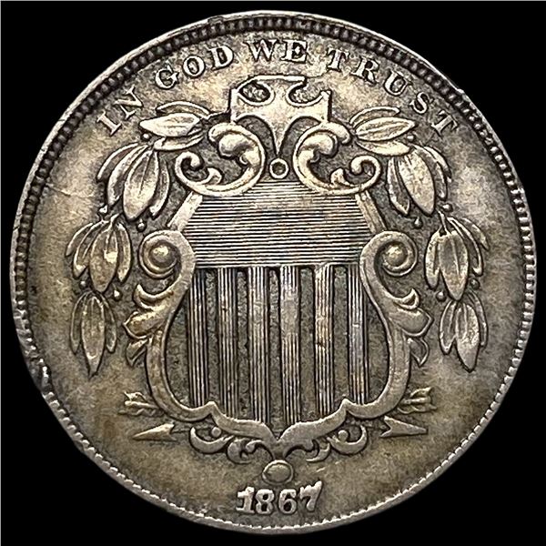 1867 Shield Nickel CLOSELY UNCIRCULATED