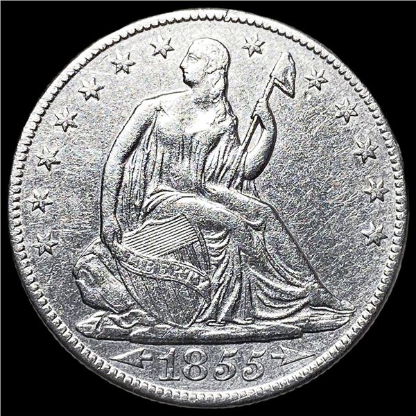 1855-O Silver Half Dollar CLOSELY  UNCIRCULATED