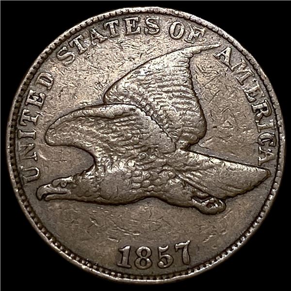 1857 Flying Eagle Cent NEARLY UNCIRCULATED