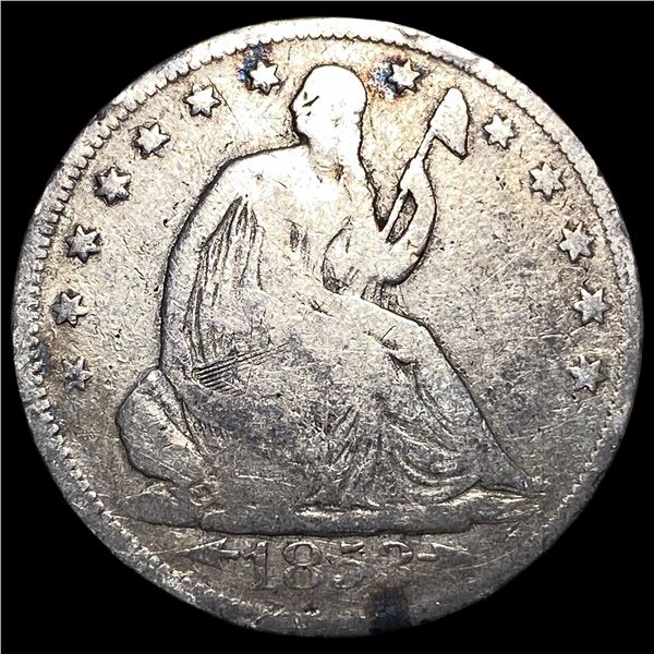 1853 Arrows Seated Liberty Half Dollar  LIGHTLY CIRCULATED