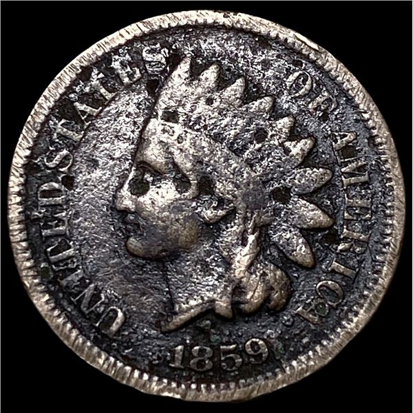 1859 Indian Head Cent ABOUT UNCIRCULATED