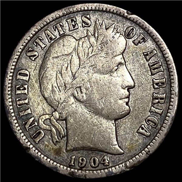 1904-S Silver Barber Dime HIGH GRADE