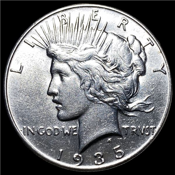 1935 Silver Peace Dollar CLOSELY UNCIRCULATED