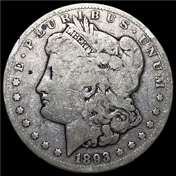 1893-CC Morgan Silver Dollar LIGHTLY  CIRCULATED