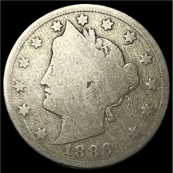 1886 Liberty Head Nickel NICELY CIRCULATED