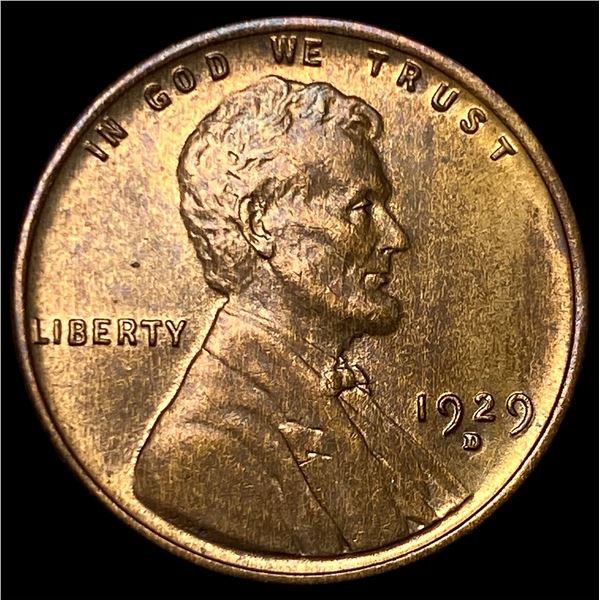 1929-D Lincoln Wheat Cent NEARLY UNCIRCULATED