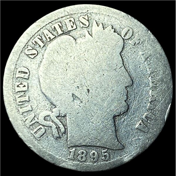 1895 Silver Barber Dime NICELY CIRCULATED
