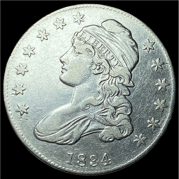 1834 Capped Bust Half Dollar CLOSELY  UNCIRCULATED