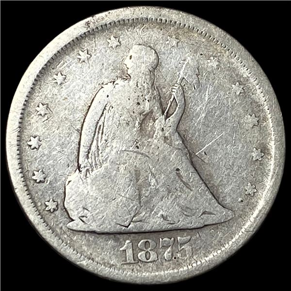 1875-S Silver Twenty-Cent Piece NICELY  CIRCULATED