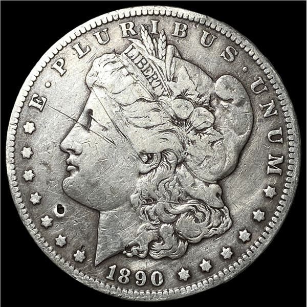 1890-CC Morgan Silver Dollar LIGHTLY CIRCULATED
