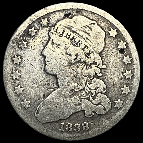 1838 Silver Capped Bust Quarter UNCIRCULATED