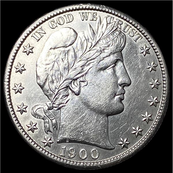 1900-S Silver Barber Half Dollar CLOSELY  UNCIRCULATED