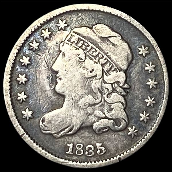 1835 Capped Bust Half Dime LIGHTLY CIRCULATED