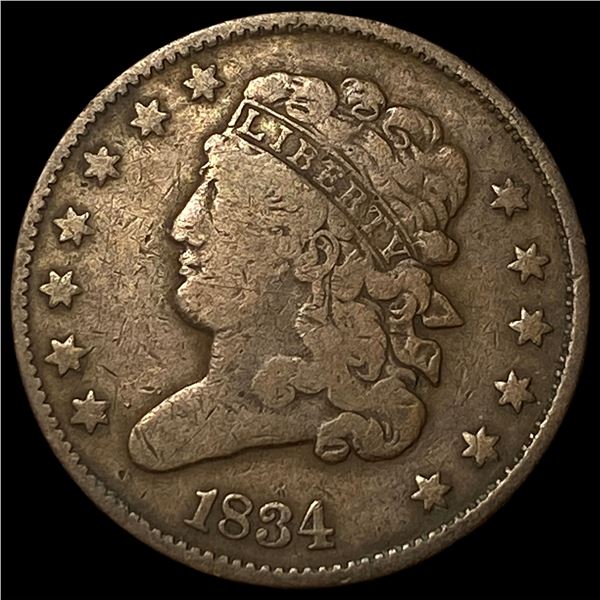 1834 Classic Head Half Cent LIGHTLY  CIRCULATED