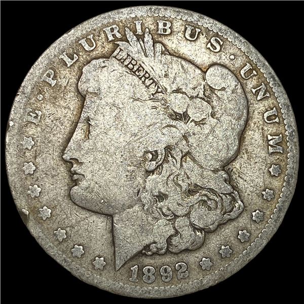 1892-CC Silver Morgan Dollar LIGHTLY  CIRCULATED
