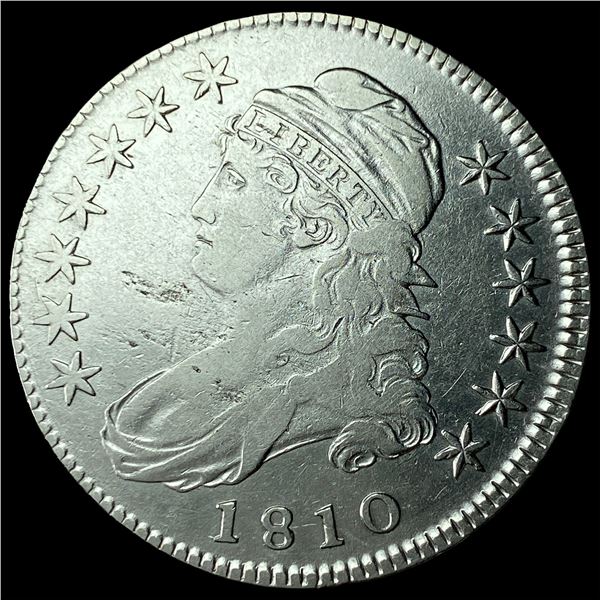 1810 Silver Capped Bust Half Dollar CLOSELY  UNCIRCULATED