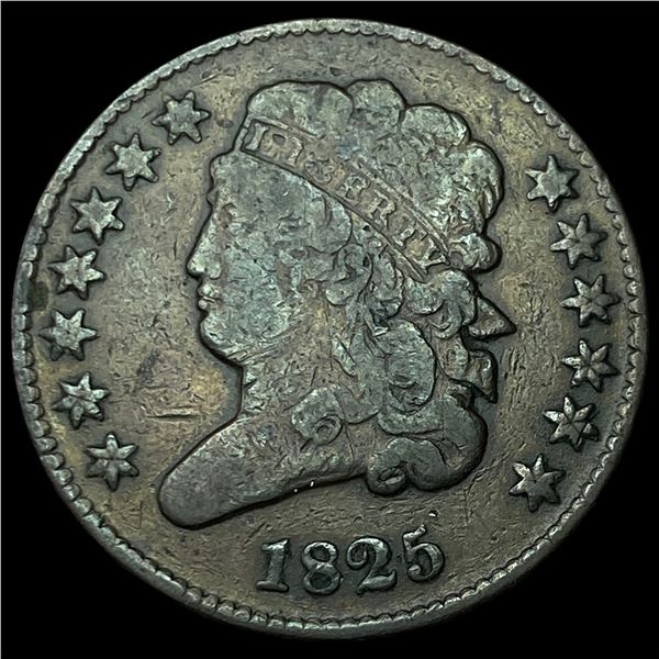 1825 Classic Head Half Cent LIGHTLY  CIRCULATED