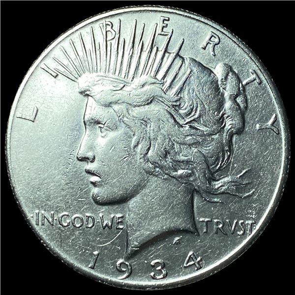1934-S Peace Silver Dollar CLOSELY  UNCIRCULATED