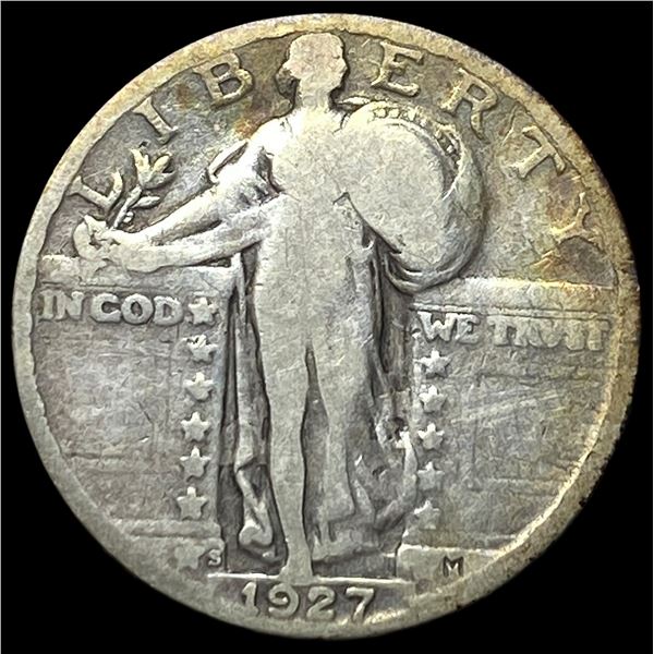 1927-S Silver Standing Liberty Quarter NICELY  CIRCULATED