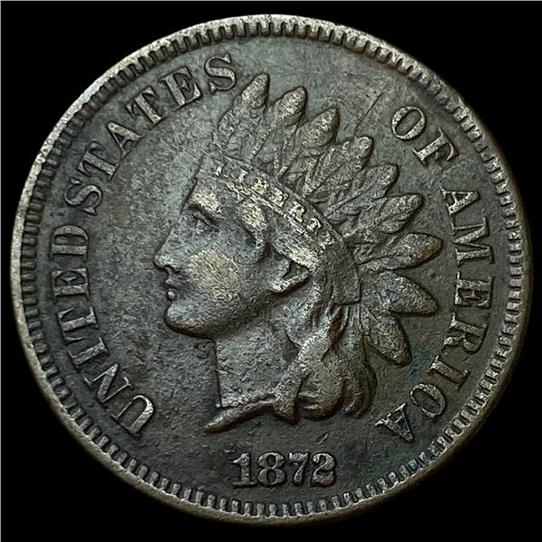 1872 Indian Head Cent CLOSELY UNCIRCULATED