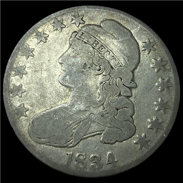 1834 Capped Bust Half Dollar NICELY  CIRCULATED
