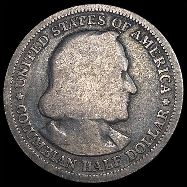 1893 Silver Columbian Expo Half Dollar NICELY  CIRCULATED