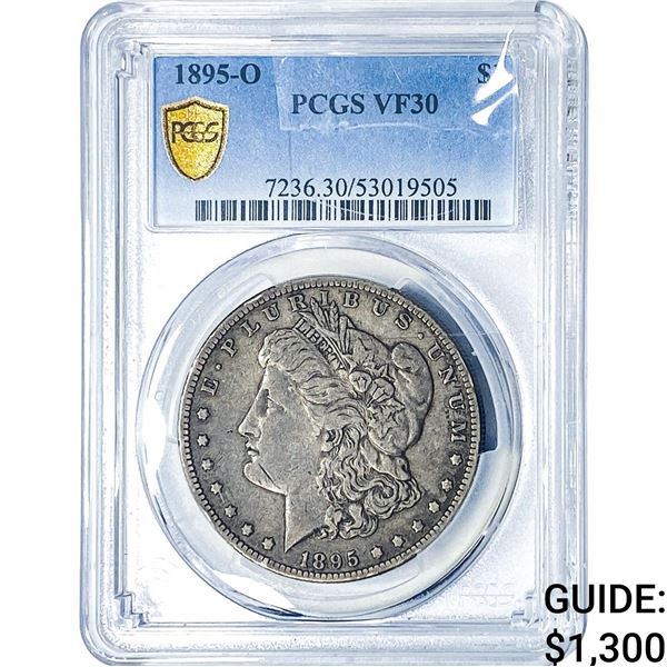 1895-O Morgan Silver Dollar PCGS VF30