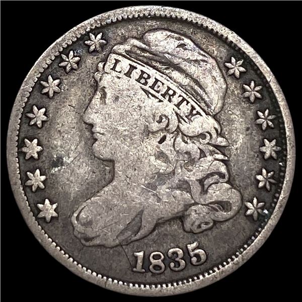 1835 Silver Capped Bust Dime LIGHTLY  CIRCULATED