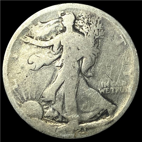 1921 Walking Liberty Half Dollar LIGHTLY  CIRCULATED